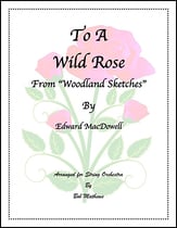 To a Wild Rose Orchestra sheet music cover
